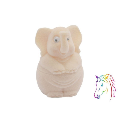 Krém elefánt bársony ékszerdoboz