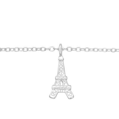 Eiffel torony Párizs ezüst karkötő - A4S43663