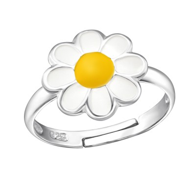 Kamilla virágos állítható ezüst gyerek gyűrű - A4S43635