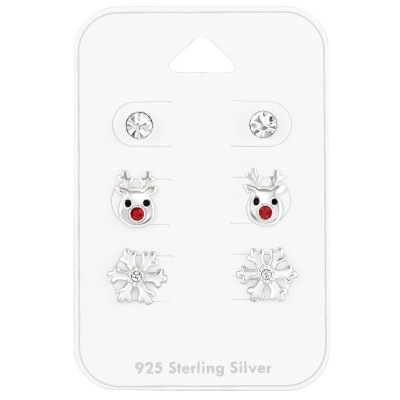 Karácsonyi ezüst fülbevaló csomag - A4S41483