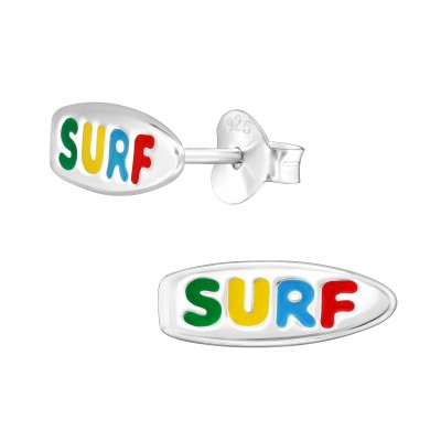 Surf gyerek színes stift fülbevaló 925 ezüst - A4S47108