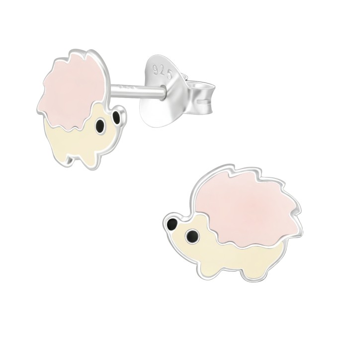 Sündisznó ezüst gyerek fülbevaló