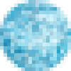 Műanyag: Blue Glitter